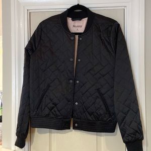 Black bomber jacket